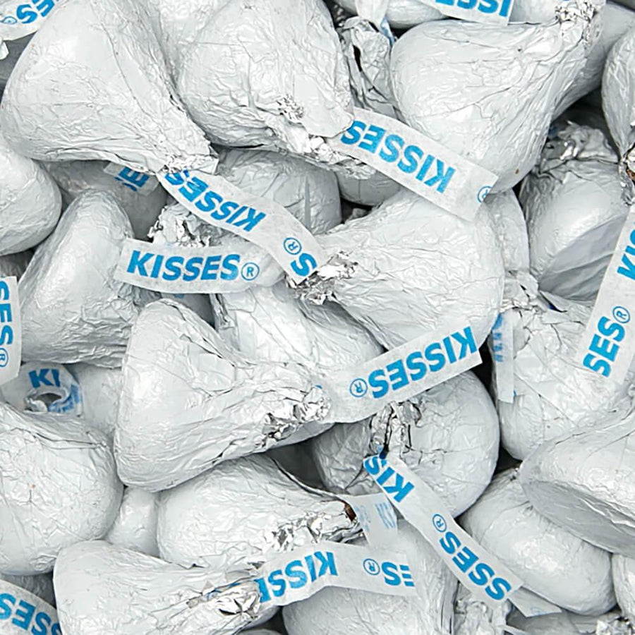 Hershey's Kisses White Foiled Milk Chocolate Candy: 400-Piece Bag - Candy Warehouse