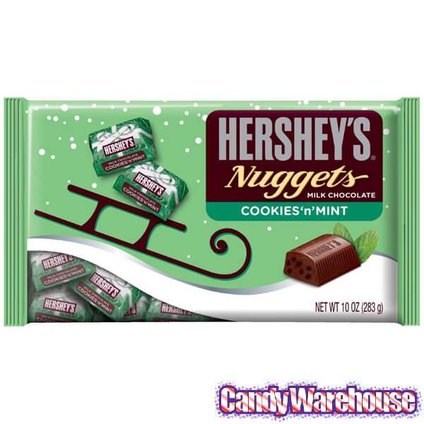 Hershey's Milk Chocolate Christmas Cookies n Mint Nuggets: 10-Ounce Bag - Candy Warehouse