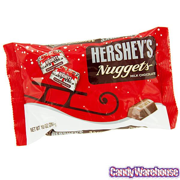 Hershey's Milk Chocolate Christmas Nuggets Candy: 10-Ounce Bag - Candy Warehouse