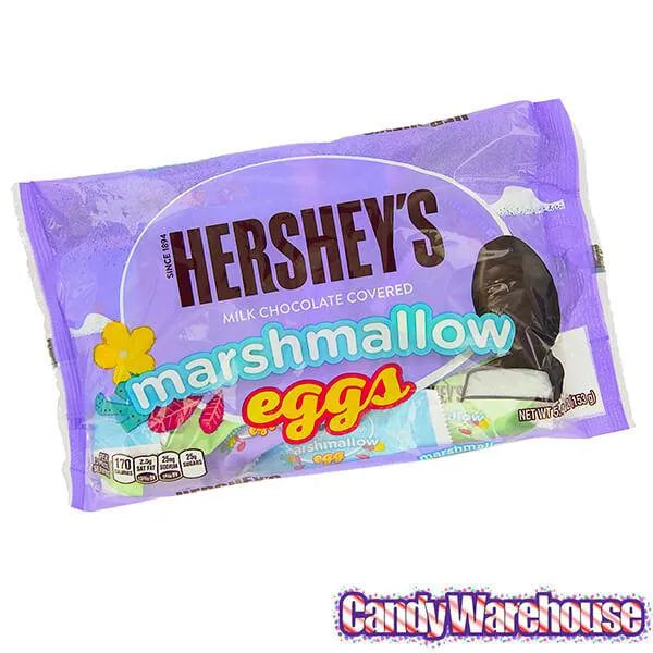 Hershey's Milk Chocolate Covered Marshmallow Eggs 5.4Ounce Bag