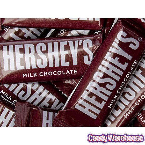 Hershey's Milk Chocolate Snack Size Candy Bars: 40-Piece Bag - Candy Warehouse