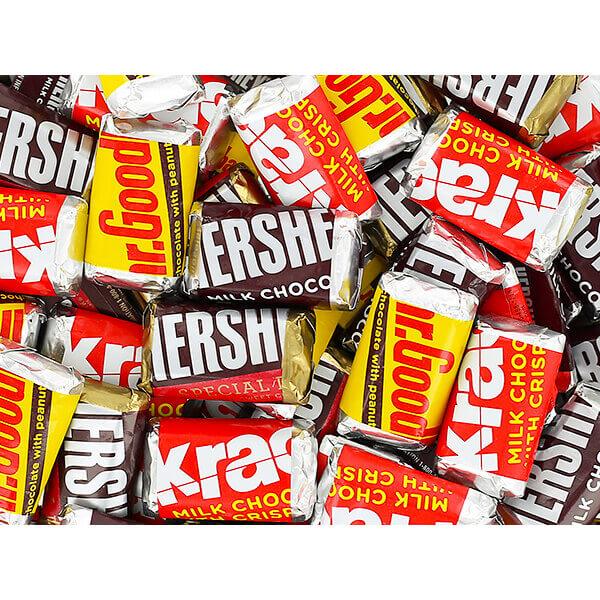Hershey's Miniatures Chocolate Bars Assortment: 25LB Case - Candy Warehouse