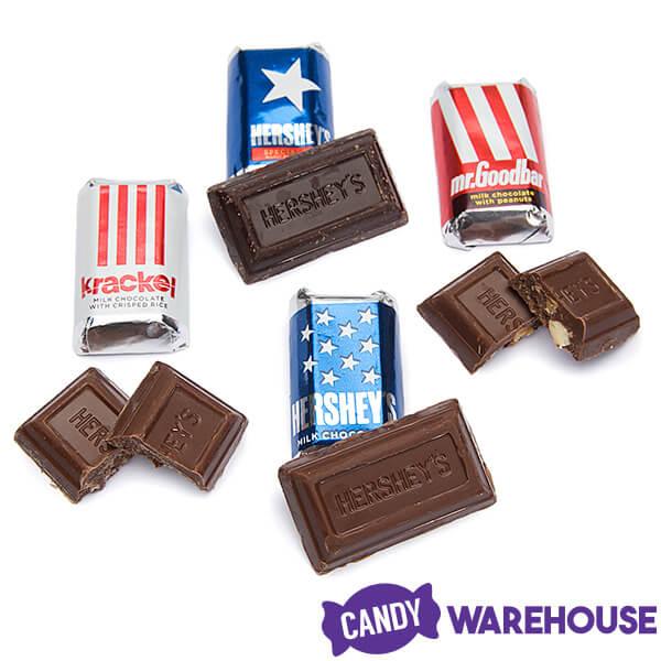Hershey's Miniatures Chocolate Candy Bars - USA Flag: 12-Ounce Bag - Candy Warehouse
