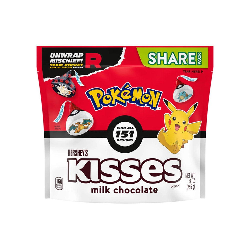 Hershey’s Kisses Pokémon Team Rocket Milk Chocolate Candy: 9-Ounce Bag