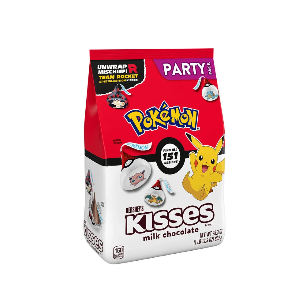 Hershey’s Kisses Pokémon Team Rocket Milk Chocolate Candy Party Pack: 28.3-Ounce Bag