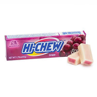 Hi-Chew Fruit Chews 10-Piece Candy Packs - Grape: 15-Piece Box - Candy Warehouse