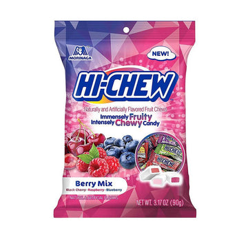 Hi-Chew Fruit Chews Candy Packs - Berry Mix: 20-Piece Bag - Candy Warehouse