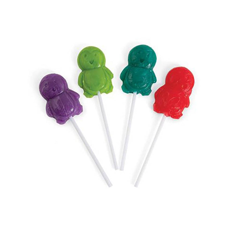 Holiday Brights Penguin Lollipops: 12-Piece Box - Candy Warehouse