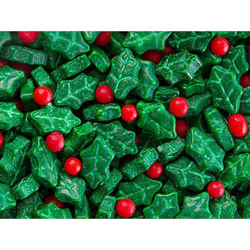 Holly and Berries Holiday Mix Candy: 5LB Bag - Candy Warehouse