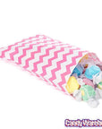 Hot Pink Chevron Stripe Candy Bags: 25-Piece Pack