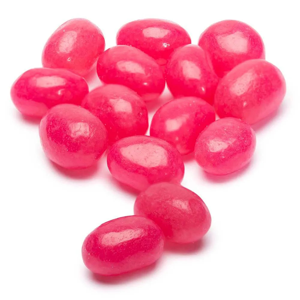Hot Pink Jelly Beans Strawberry 2LB Bag Candy Warehouse