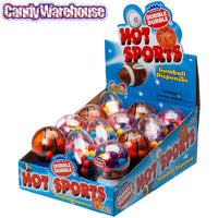 Hot Sports Dubble Bubble Gumball Machine Dispensers: 12-Piece Box - Candy Warehouse