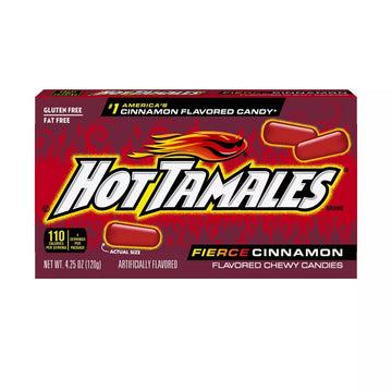 Hot Tamales Candy 4.25-Ounce Packs: 12-Piece Box