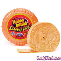 Hubba Bubba Bubble Tape Gum Rolls - Tangy Tropical: 12-Piece Box - Candy Warehouse