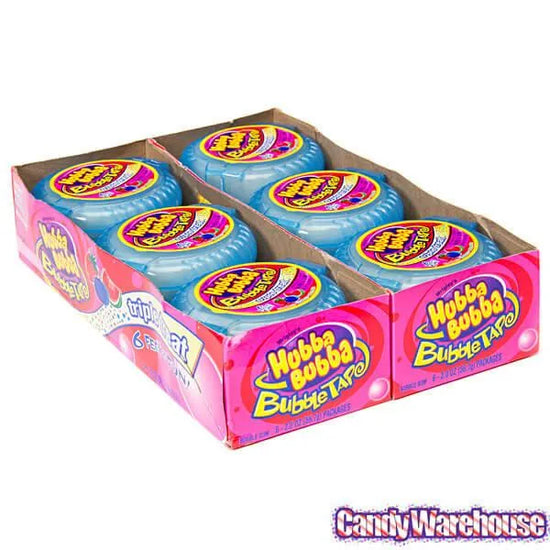 Hubba Bubba Bubble Tape Gum Rolls Triple Treat 12Piece Box Candy Warehouse