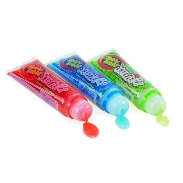 Hubba Bubba Squeeze Pop Liquid Candy Tubes - Sweet Flavors: 18-Piece B ...