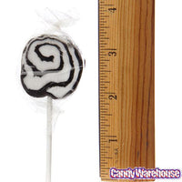Hypno Pops Petite Swirled Lollipops - Black Cherry: 100-Piece Bag - Candy Warehouse