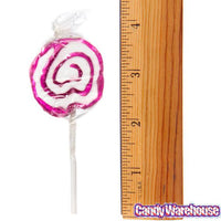 Hypno Pops Petite Swirled Lollipops - Grape: 100-Piece Bag - Candy Warehouse