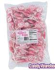 Hypno Pops Petite Swirled Lollipops - Strawberry: 100-Piece Bag