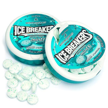 Ice Breakers Wintergreen Sugar Free Mints Packs: 8-Piece Box - Candy Warehouse