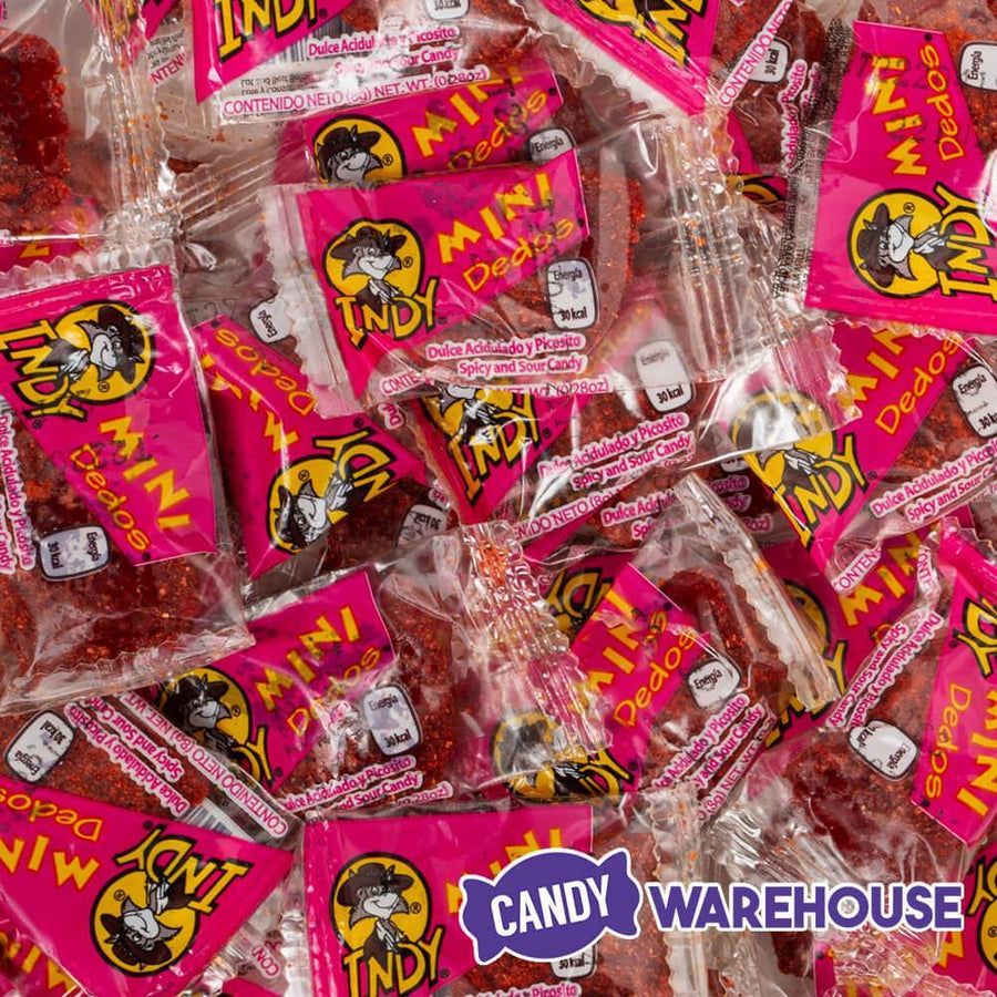 Indy Mini Dedos Spicy and Sour Candy: 50-Piece Bag - Candy Warehouse