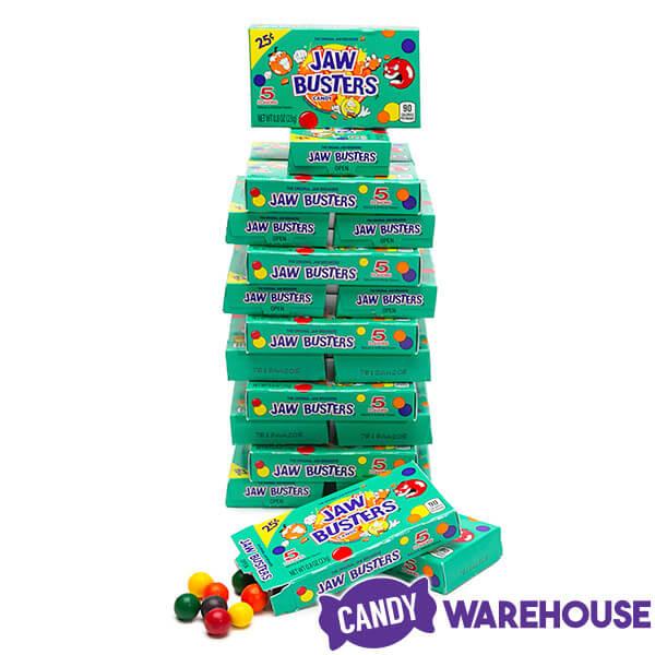 Jaw Busters Jawbreaker Candy Mini Packs: 24-Piece Box - Candy Warehouse