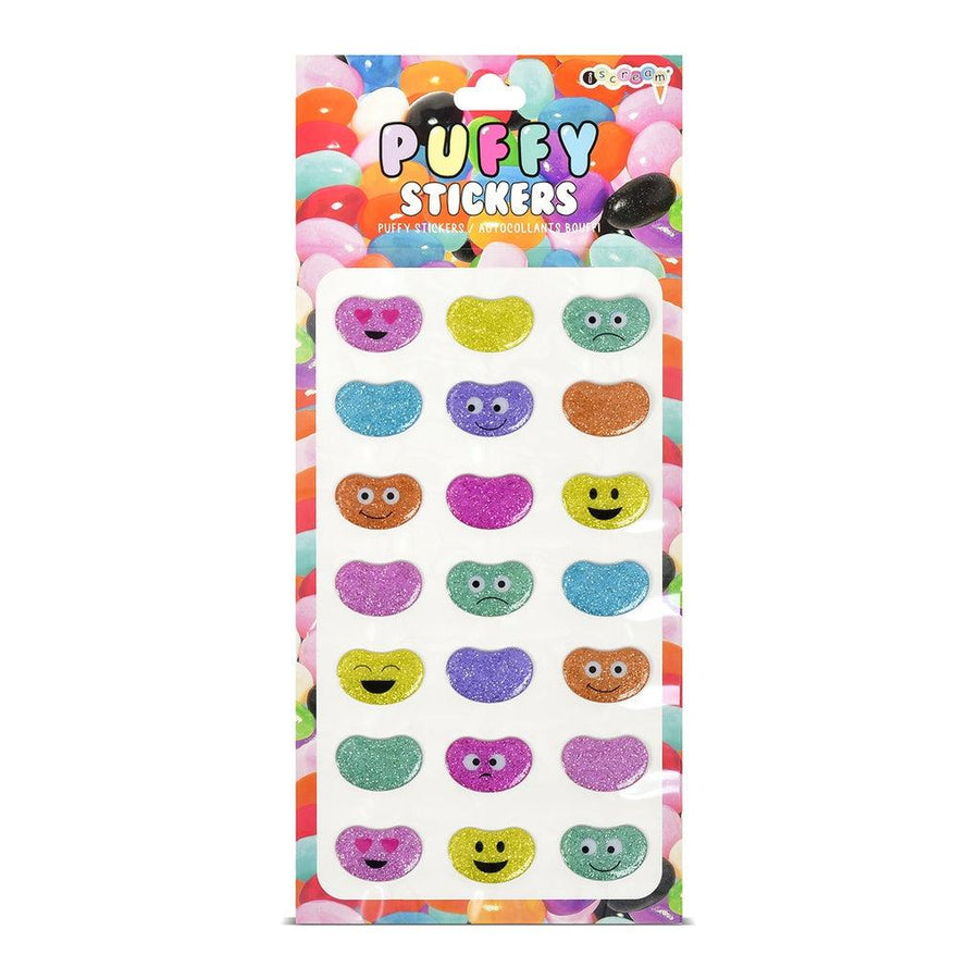 Jelly Bean Puffy Stickers - Candy Warehouse