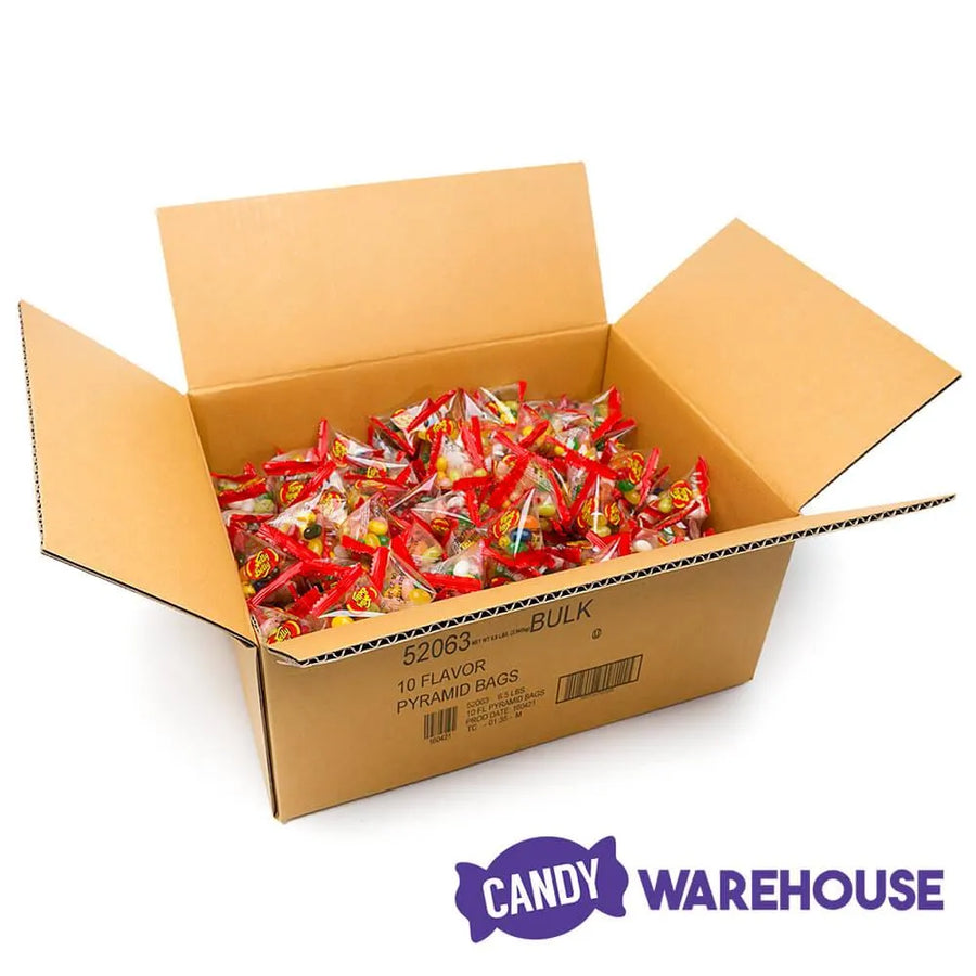 Jelly Belly 10 Flavors Jelly Beans Pyramid Packs 240Piece Box Candy Warehouse