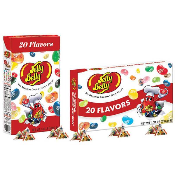 Jelly Belly 20 Flavors Jelly Beans Candy Packs: 75-Piece Jumbo Box - Candy Warehouse
