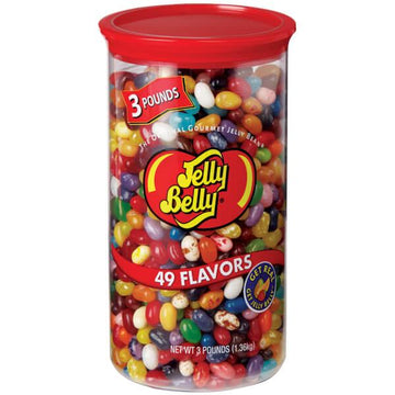 Jelly Belly 49 Flavors Jelly Beans: 3LB Tube - Candy Warehouse