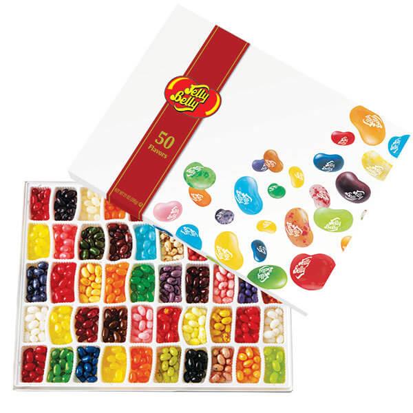 Jelly Belly 50 Flavors Jelly Beans Sampler: 21-Ounce Gift Box - Candy Warehouse