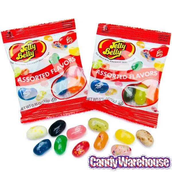 Jelly Belly Assorted Flavors Jelly Beans Mini Packets 80Piece Box