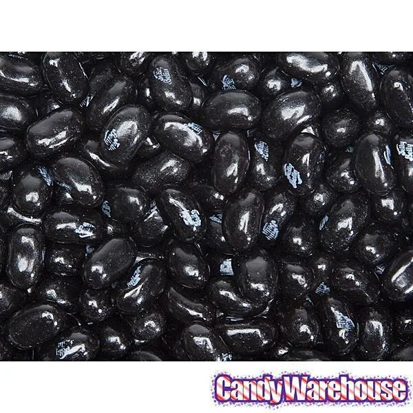 Jelly Belly Black Licorice Jelly Beans 7.5Ounce Bag Candy Warehouse
