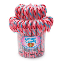 Jelly Belly Candy Canes - Cotton Candy: 80-Piece Bucket - Candy Warehouse