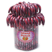 Jelly Belly Candy Canes - Island Punch: 80-Piece Bucket - Candy Warehouse