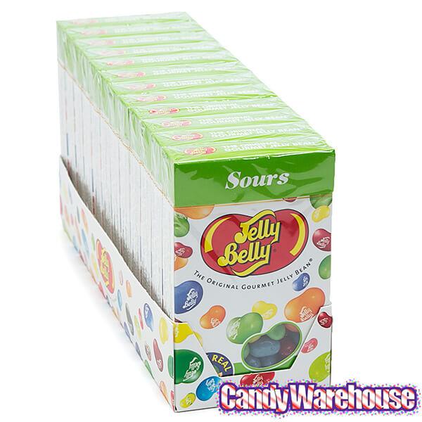Jelly Belly Candy Sours Jelly Beans 4.5-Ounce Boxes: 12-Piece Case - Candy Warehouse