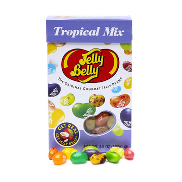 Jelly Belly Candy Tropical Mix Jelly Beans 4.5-Ounce Boxes: 12-Piece Case - Candy Warehouse