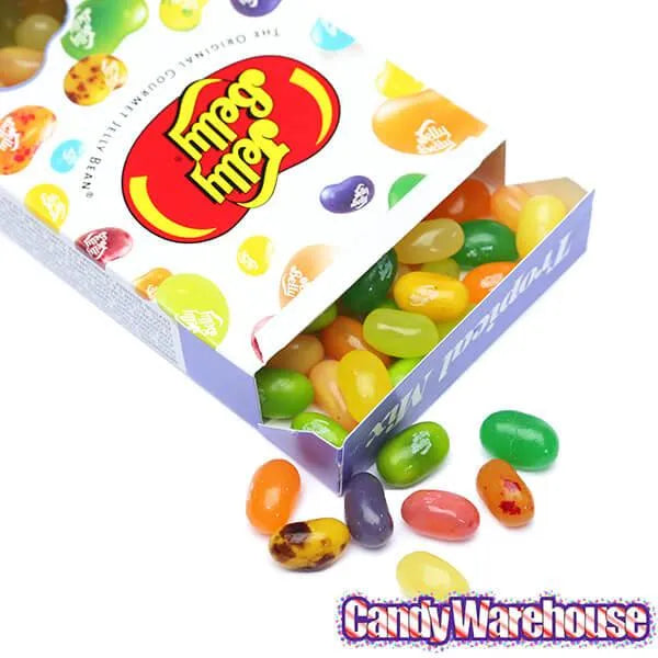 Jelly Belly Candy Tropical Mix Jelly Beans 4.5Ounce Boxes 12Piece