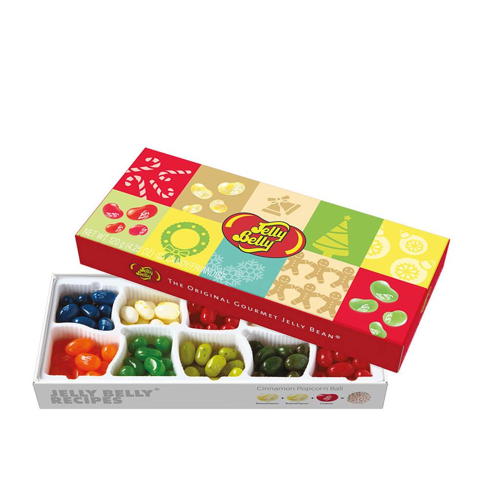 Jelly Belly Christmas 10 Flavors Jelly Beans Sampler: 4.25-Ounce Gift Box - Candy Warehouse
