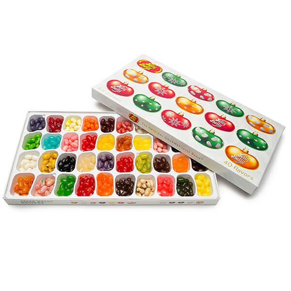 Jelly Belly Christmas 40 Flavors Jelly Beans Sampler: 17-Ounce Gift Box - Candy Warehouse