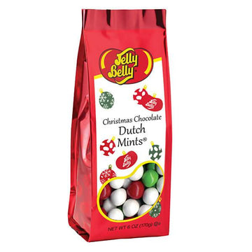 Jelly Belly Christmas Chocolate Dutch Mints: 6-Ounce Bag - Candy Warehouse