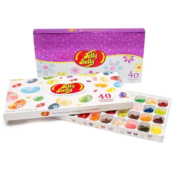 Jelly Belly Easter 40 Flavors Jelly Beans Sampler: 17-Ounce Gift Box - Candy Warehouse