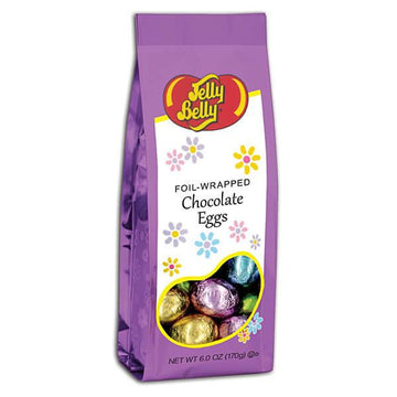 Jelly Belly Foil Wrapped Chocolate Easter Eggs: 6-Ounce Bag - Candy Warehouse