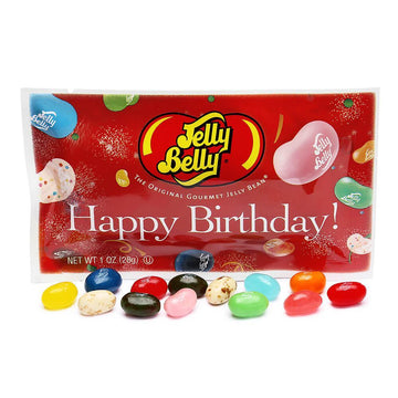 Jelly Belly Happy Birthday Jelly Beans 1-Ounce Packs: 30-Piece Display - Candy Warehouse