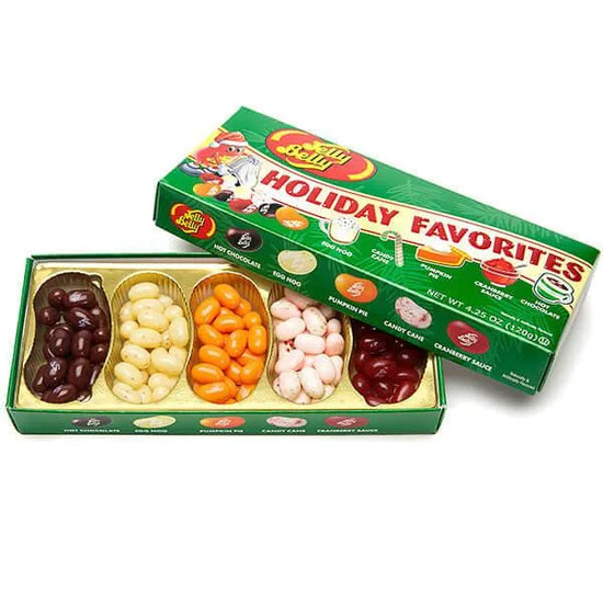 Jelly Belly Holiday 5 Flavors Jelly Beans Sampler 4.25Ounce Gift Box