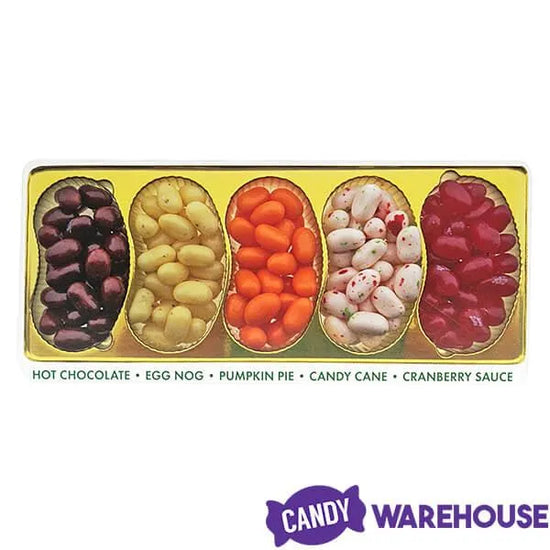 Jelly Belly Holiday 5 Flavors Jelly Beans Sampler 4.25Ounce Gift Box