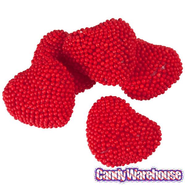 Jelly Belly Red Raspberry Candy Hearts: 10LB Case - Candy Warehouse