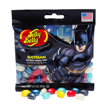Jelly Belly Superheroes Jelly Beans 2.8-Ounce Bags - Batman: 12-Piece Display - Candy Warehouse
