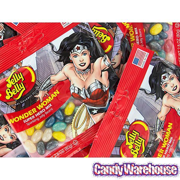 Jelly Belly Superheroes Jelly Beans 2.8-Ounce Bags - Wonder Woman: 12-Piece Display - Candy Warehouse