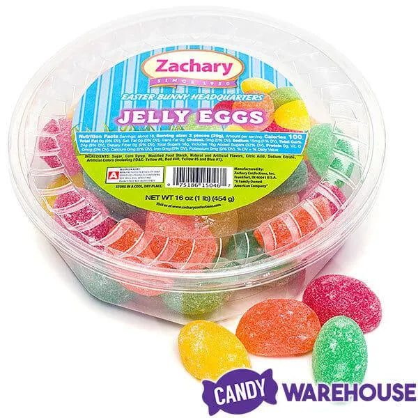 Jelly Eggs Candy 16Ounce Tub Candy Warehouse